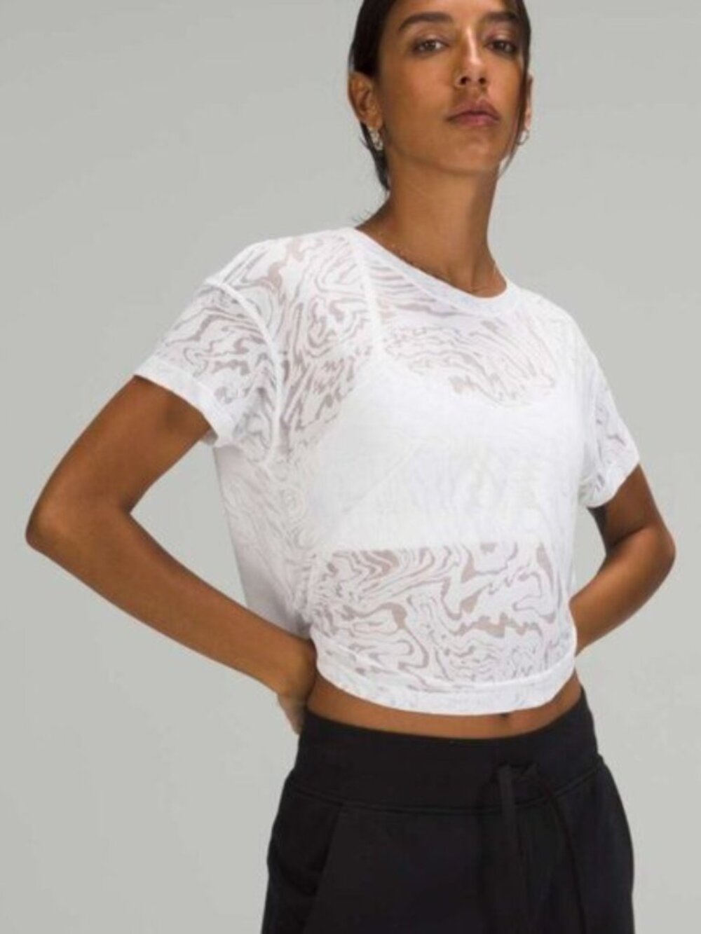 Lululemon Cates Short Sleeve Tee Veil - NEW